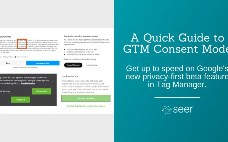 Introduction to Consent Mode in Google Tag Manager